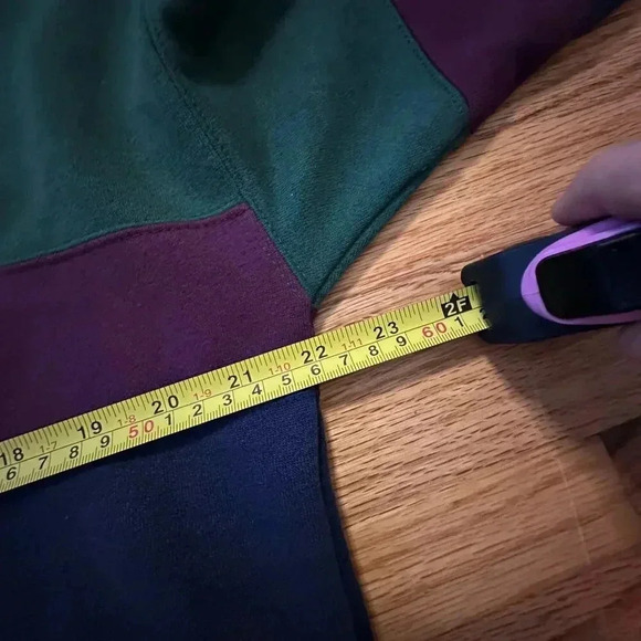 VINTAGE x  CLAYBROOKE SPORT Stripe Color block Sweatshirt 90s l Size M - Picture 5 of 9